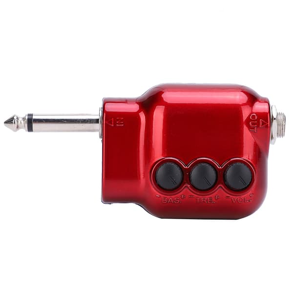 Pickup Strømforstærker Høj Bas Lydstyrkekontrol Impedanstilpasning til Akustisk Guitar Ukulele