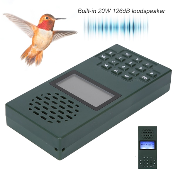 BK1526MIX Plast Kombinerad Ljud Bärbar Elektrisk Fågel Ljudspelare MP3 Röst Högtalare EU-kontakt 110-220V