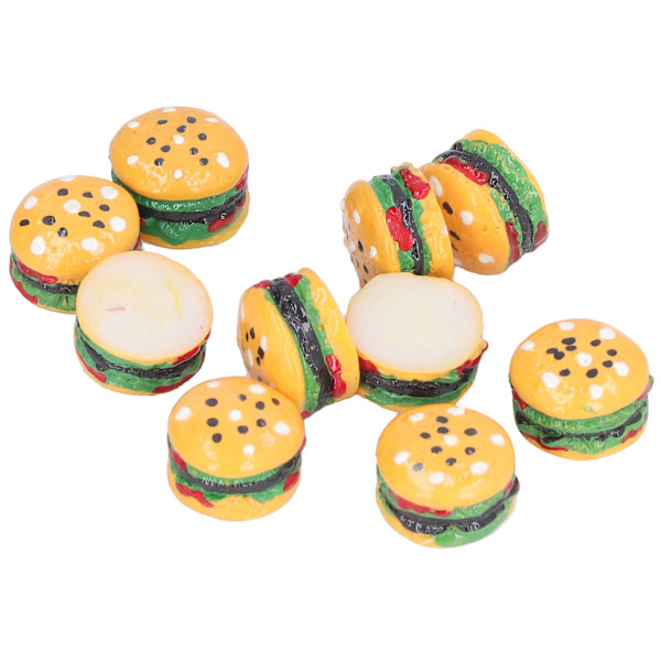 Miniatyrmat Leksak Burger Modell Barn Hamburgare Leksaker 1/12 Dockhus Tillbehör för Barn 3 År +