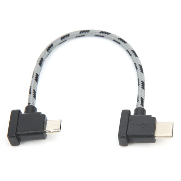 Suorakulmainen kauko-ohjain Type C - Micro USB -datakaapeli DJI Mavic Air 2 / Mini 2 -malleille