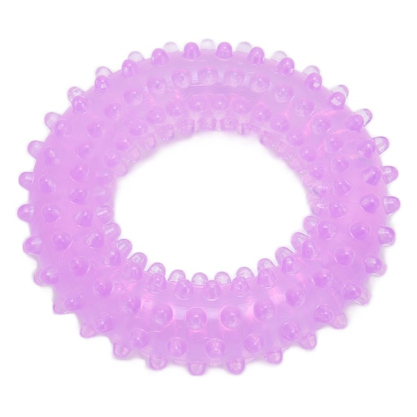 Fingerförstärkare ringformad design utskjutande prickdesign god elasticitet rehabiliteringsgrepp för kontor hem lila