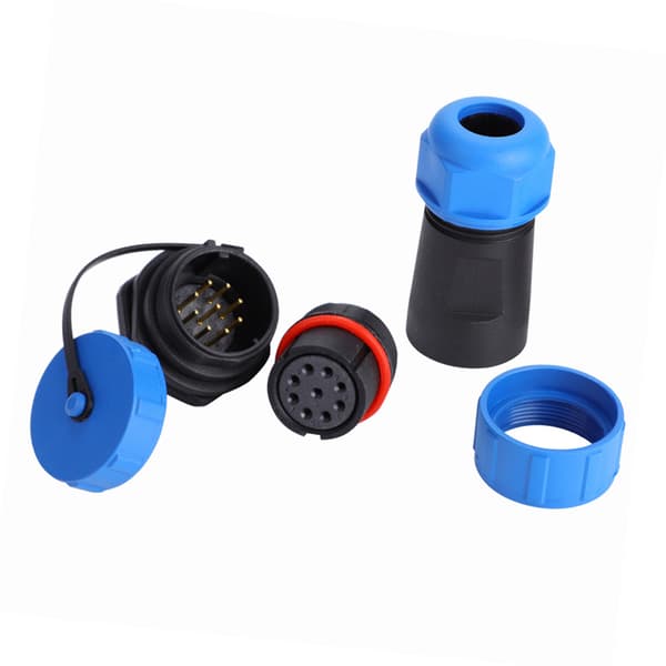 IP68 SP21 7-benet vandtæt plastik luftfartsstik (9-benet)