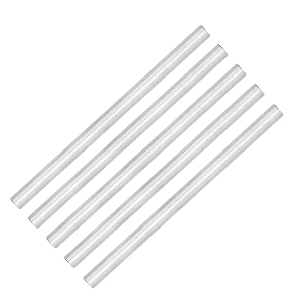 5 stk. rustfrit stål stang rund lige aksel bar 6 mm tilbehørssæt kit til robot legetøj DIY4100-0006-0100