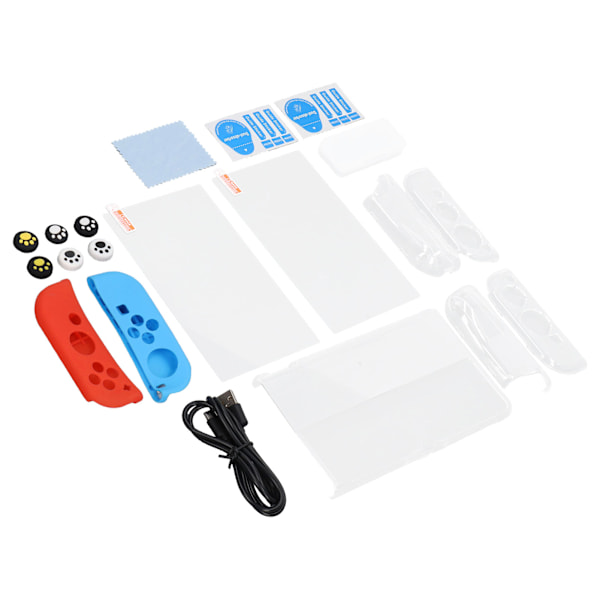Spelkonsoltillbehör Bundle Hög kapacitet Bärväska Skärmskydd Grepplock för resor