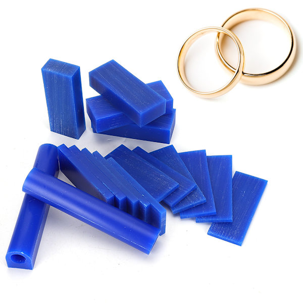 Smycken Ring Form Vax Tube Smycken Ring Gör Gravyr Ark Set Blå