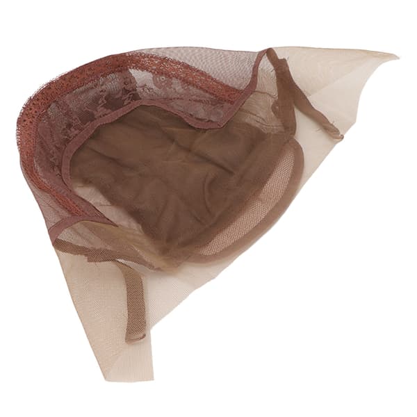 Paryknet Hårnet Blonde Nylon Mesh U Del Justerbar Åndbar Mørkebrun til Performance