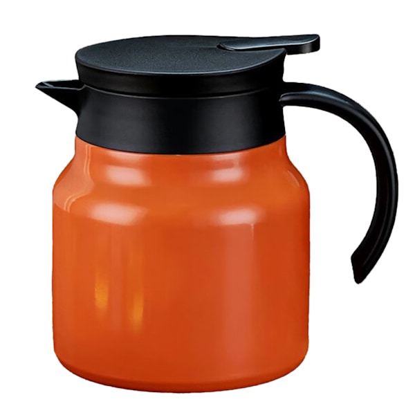 Isolerad tekanna 1000 ml tevattenseparation avtagbar termoskanna för hem apelsin