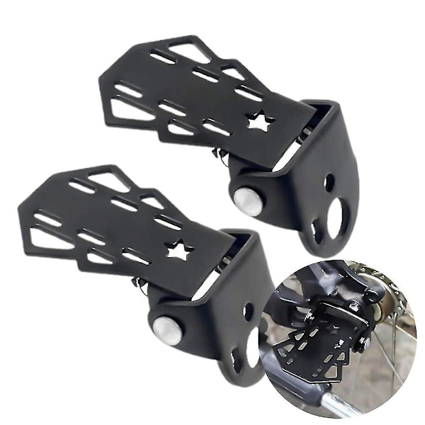 Foldable Non-slip Bike Rear Foot Pedals for Kids Rear Seat Safety (2 Pcs)