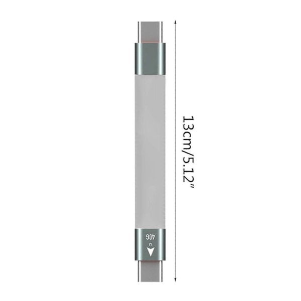 Kort USB-C til USB-C kabel 40 Gbps, USB 4 kabel for ThunderRate 4 støtter 4K