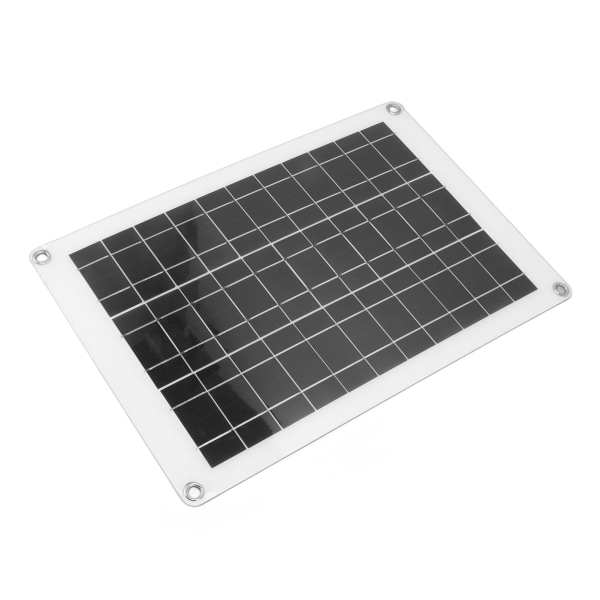 Solpanel-kit polykrystallinsk silicium Vandtæt solpanel Fleksibelt fotovoltaisk panel Dobbelt USB 20W 18V