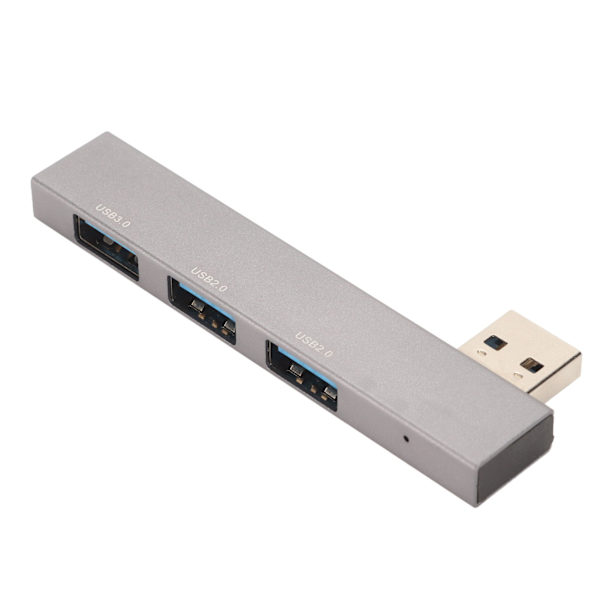 USB3.0 Hub Mini 3 in 1 1xUSB3.0 2xUSB2.0 5Gbps Bärbar höghastighets USB multifunktionshubb av aluminiumlegering