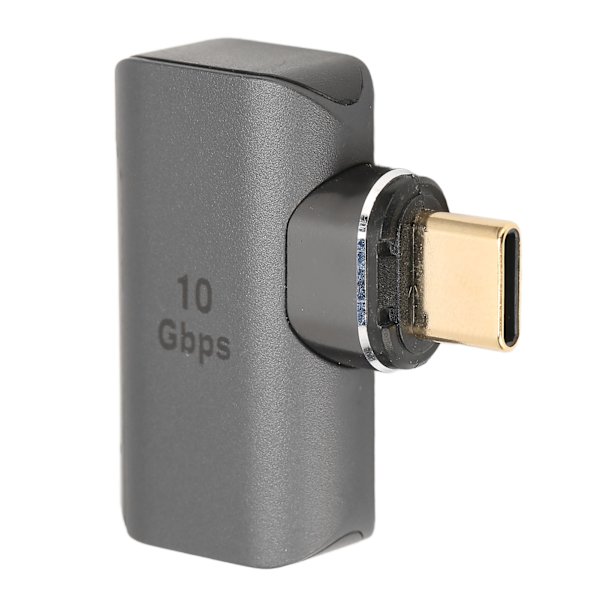 Typ C till USB3.1 magnetisk adapter 24 stift stöder 4K 8K 60HZ HDR mörkgrå typ C rätvinklig adapter för bärbara datorer surfplattor