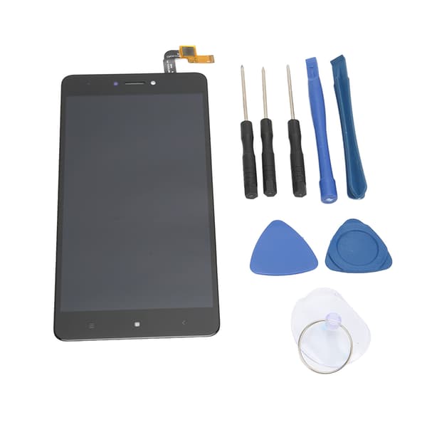 LCD-skärm Digitizer Assembly Ersättningsskärm för Redmi Note4X Telefon Svart