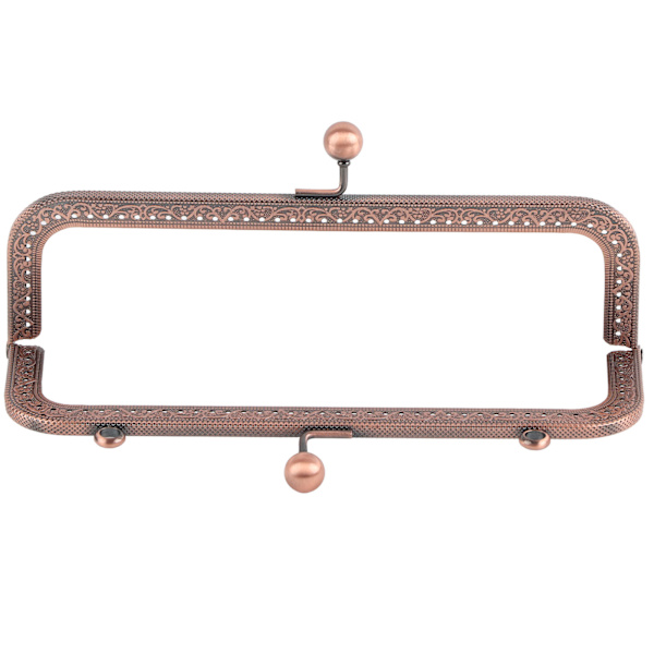 Retro mønt pung metal ramme slidstærk længde 20,5 cm kys lås ramme til DIY aften taske håndtasker bagage
