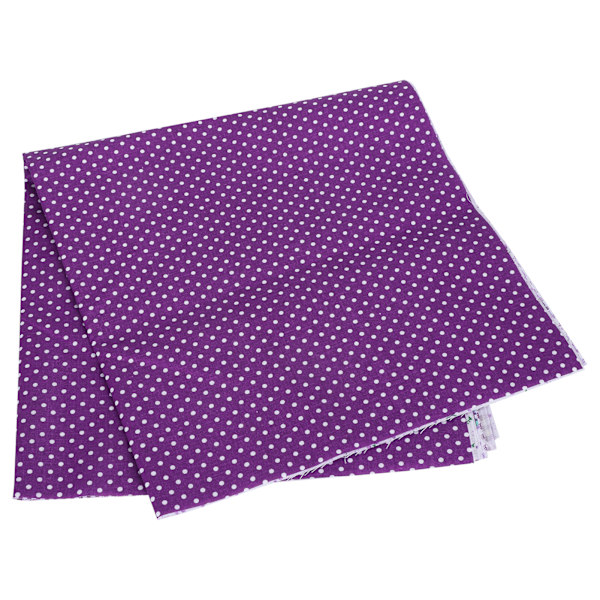 2 sett bomullsstoff vanlig vev trykk stoff DIY sying quilting patchwork 5 farger 50x50cm (lilla)