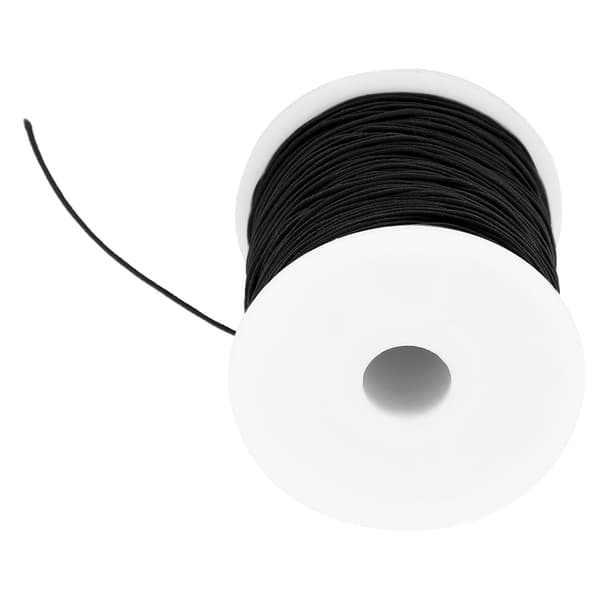 1mm X 100m Elastisk Tråd Elastisk Snöre för DIY Pärlor Snöre Rep Smycken Armband Tillverkning Rep Svart