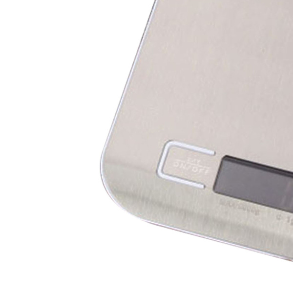 Bærbar elektronisk vægt Digitalt display Mini madvægt til køkkenbagning Høj nøjagtighed 5kg / 11lb Hvid base