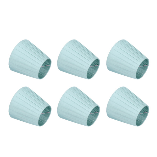 6 Stk Stof Lampeskærm Lysekrone Skærm Væglys Dæksel Clamp Mount for Small A B C F P Pære