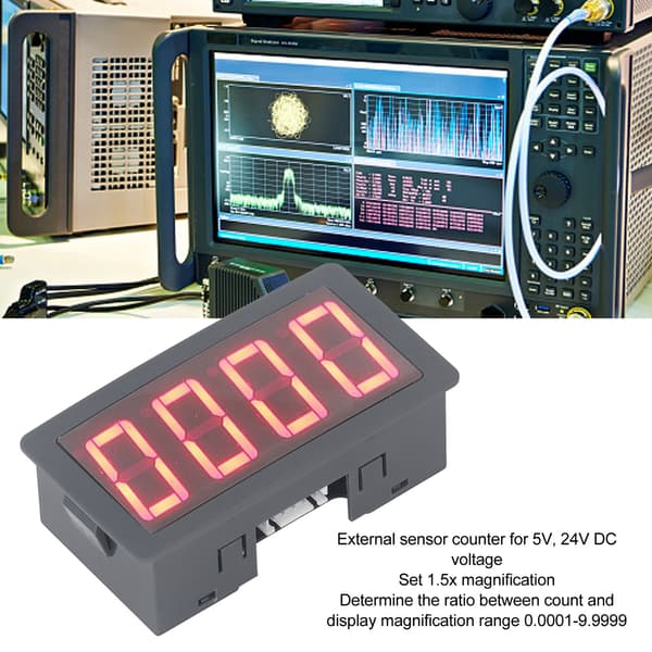 Intelligent Digital Frekvenstæller LED Relæudgang Nedtællingstimer 100khz DC8‑24V