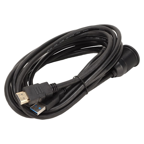 Uppoasennettava jatkokaapeli, jossa on kaksi USB3.0-porttia ja High Definition Multimedia Interface -kaapeli
