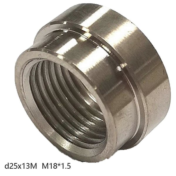 Automotive M18*1.5 Rostfri Syresensorsmutter Avgasrör Sensor Adapter Mutter