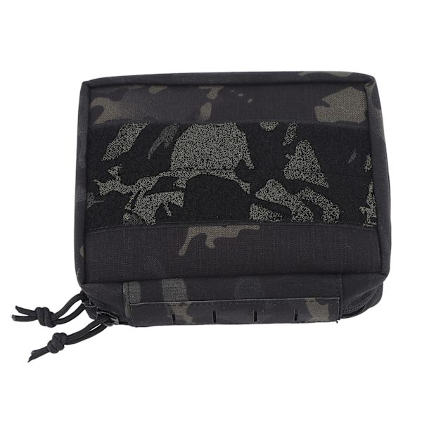 Camouflage Molle Medicinsk Taske Multipel Montering System Vildmark Overlevelse Nødsituationer Opbevaringspose Sort CP