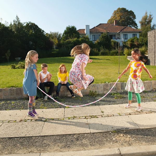 Hopperep Segmentert Myk Perlet Hopperep Justerbar Lengde Fitness Hopperep for Barn Voksne