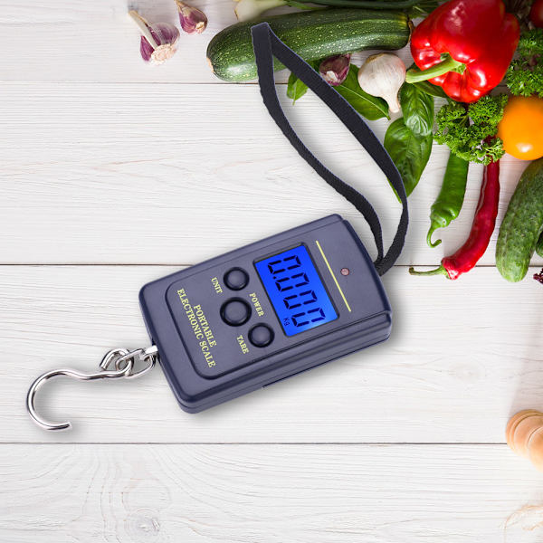 Weiheng WH-A01L Bärbar Elektronisk Digital Hängande Vågskala med Krokhålsverktyg Fiske Bagage