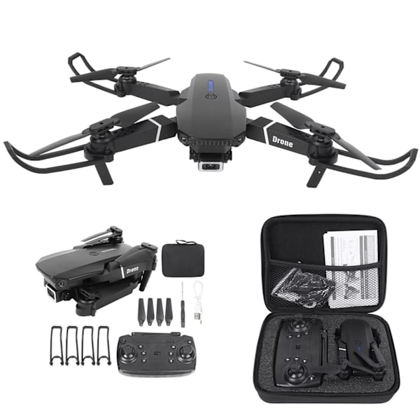 E525 WIFI FPV Drönare Vidvinkel Hög Definition Kamera Fällbar Drönare QuadcopterSvart 4K