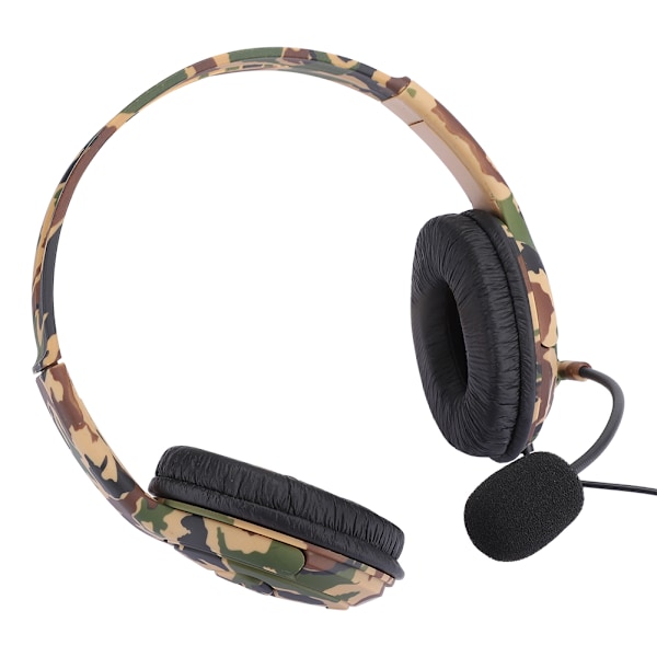 Bærbar hovedmonteret computer gaming headset til XBOX ONE grøn camouflage
