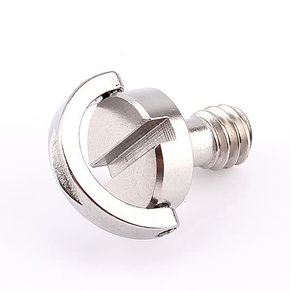Kamerastativ Quick Release Plade Fikseringsskrue - Rustfrit Stål 1/4 tomme D Ring