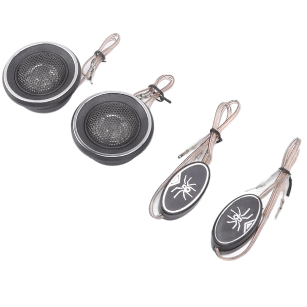 2 stk. Dome Tweeter 150W 4 Ohm Indbyggede Kondensatorer Bilhøjttaler til Alle Bil Lydsystemer