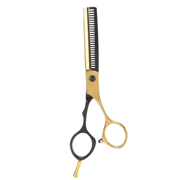 Professional Hairdressing Scissors Salon Hair Trimming Cutting Scissors BlackGold (5.5 Inch)(Thinning Scissors )