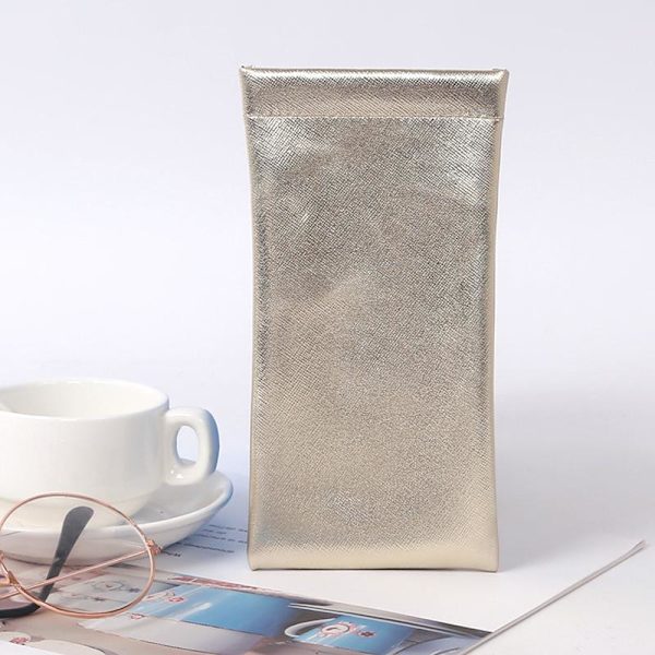 (Silver Rose Gold) 3kpl Case Case Vedenpitävä Nahka Säilytyslasit Case Aurinkolasit Organizer miehille Naisille
