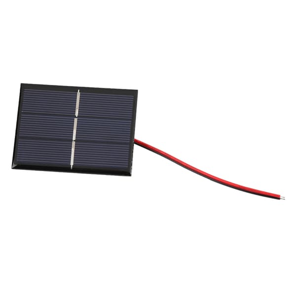 2 stk 0,65W 1,5V Mini Bærbart Solcellepanel DIY Strømmodul Batterilader