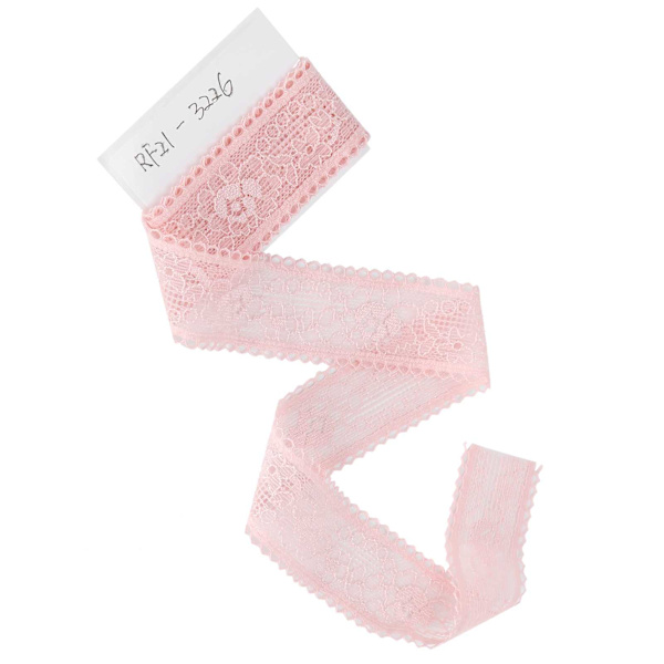 Pitsi Nauha Vaaleanpunainen Aaltokuvio Nylon Koristeellinen Viimeistely Ompeutarvikkeet 3cm Leveä 10 Jaardia Pitkä