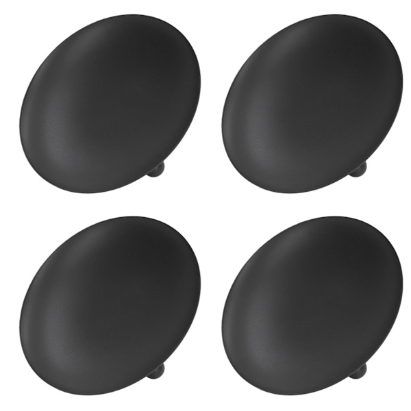 4 stk. Jernplade Lysestager Retro Moderne Runde Sorte Matte Jernplade Lysestager Bakke Hjem Indretning 4,33x0,87in