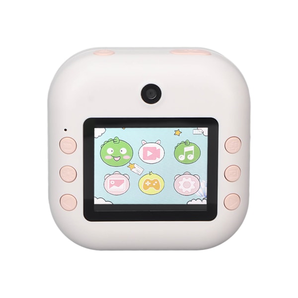 Mini lommeprinter Kanin form termisk skriver Mini digital front bakre dobbeltkamera HD bærbar bilde skriver