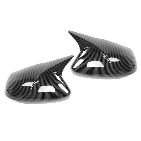 Par sidospegelkåpa Horn Style Protector Housing Passar för Corolla Sedan/Hatchback Kolfiberstil