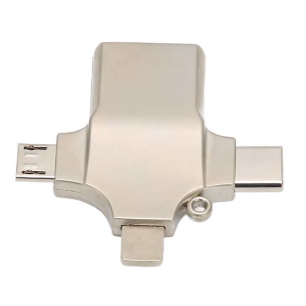 OTG-sovitin 3-in-1 Type C Micro Ligthning - USB-liitäntään, enintään 10 Gbps, sinkkiseos, USB OTG -sovitin tiedonsiirtoon ja lataukseen