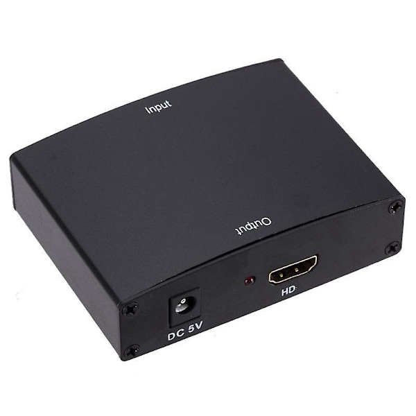 HDMI til 1080p YPbPr RGB Video Audio Adapter for PS5 DVD-spillere HDTV-projektor Svart