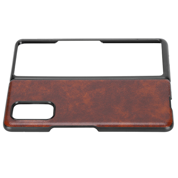 Business Style Pattern Läder Smartphone Fodral för Xiaomi MIX FOLD Fodral för TelefonskyddBrun
