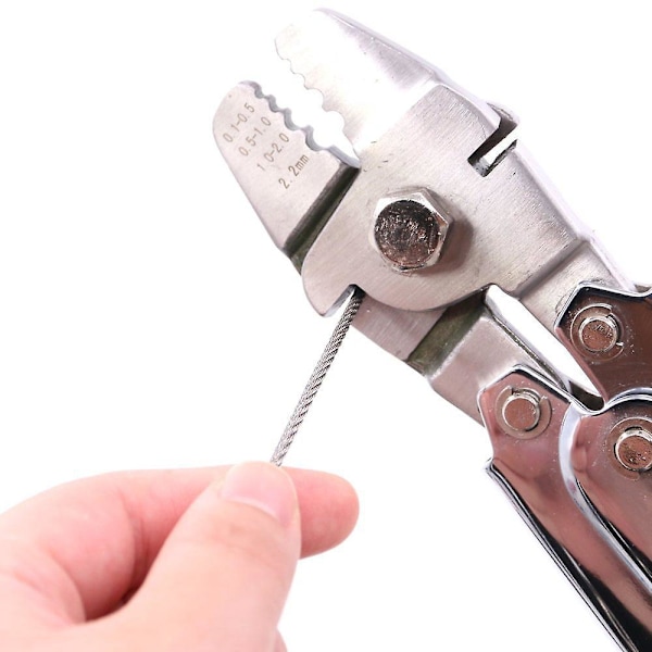 Wire Rope Crimping Tool til 3/64 5/64 1/16 Rustfrit Stål 304 Kabel