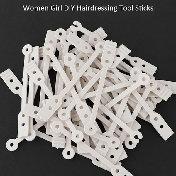 50 st/förpackning Kvinnor Flicka Våg Perm Stavar Stavar Set DIY Frisörverktyg Pinnar
