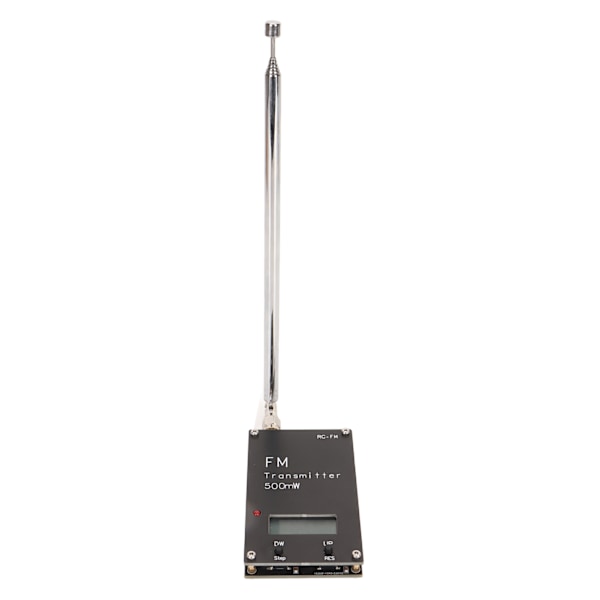 2000M FM-sender Profesjonell Langdistanse 76‑108Mhz 0.5W 500mW Stereo Sendermodul med Digital LCD-skjerm
