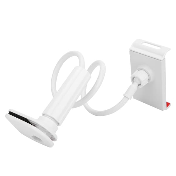 Gitarr Telefonhållare Clip Universal Plast Metall Musikinstrument Tillbehör 80mm Vit