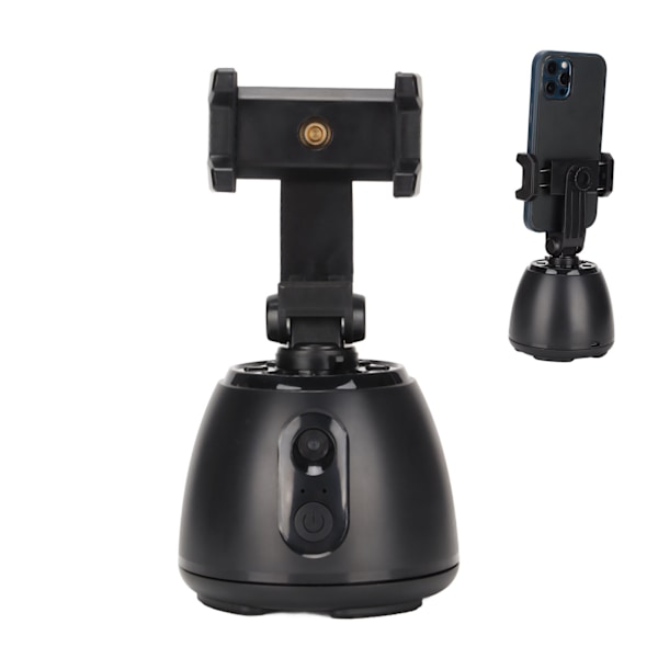 H5 Ball Head 360 graders smart skyteballhode med kroppssporing ansiktsgjenkjenning AI-komposisjonsfunksjon for mobiltelefoner svart