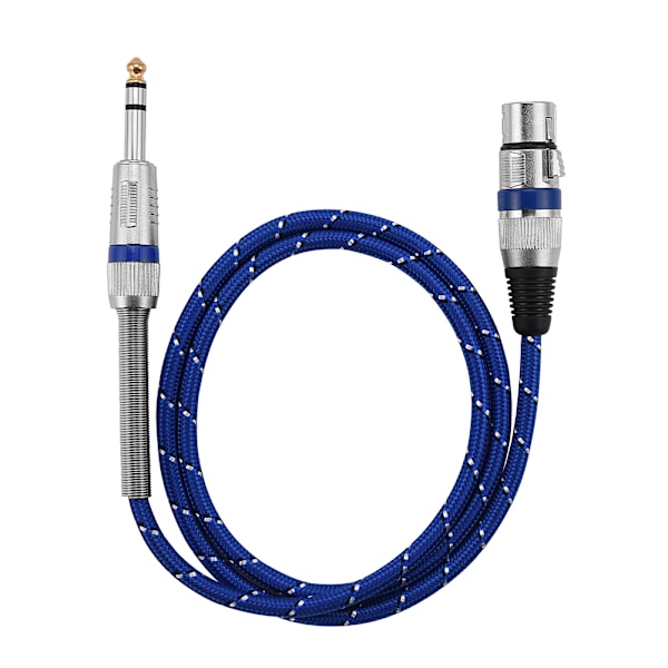 6,35 mm 1/4 tommers hann til 3-pin XLR hunn mikrofon stereo lydkabel 1m / 3,28 fot