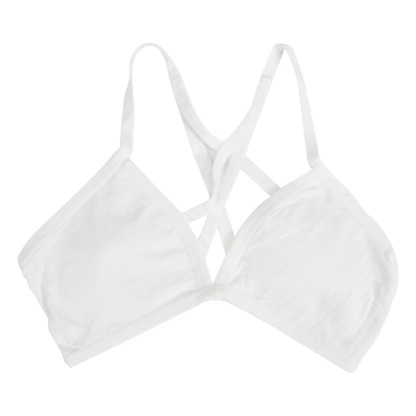 Bikini-rintaliivit, langaton, mukava, matala selkä, urheilurintaliivit, ohut äitiysrintaliivit, valkoinen, L