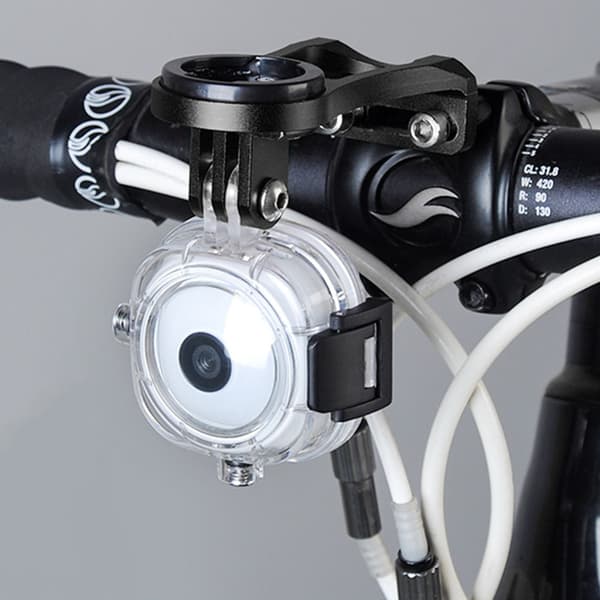 Holdbar metal cykelcomputerholder GPS-beslag til Garmin Bryton Sort